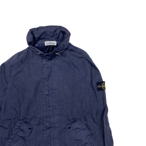 Stone Island 2012 Blue Lino Watro Parka Jacket