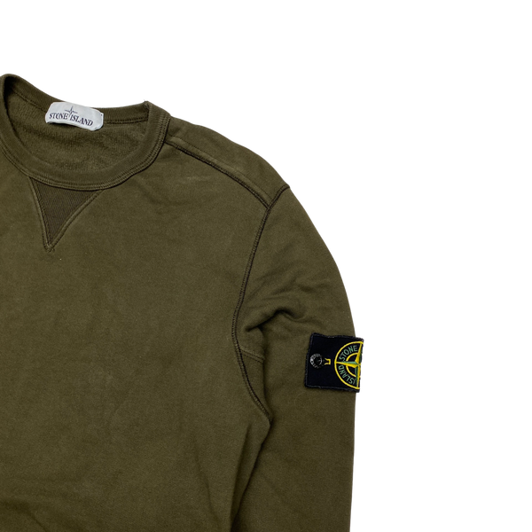 Stone Island 2018 Khaki Cotton Crewneck Sweatshirt