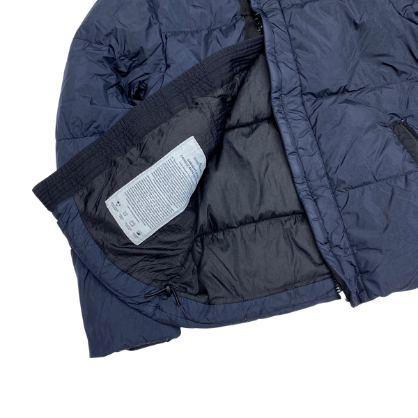 Stone Island 2017 Navy Crinkle Reps NY Down Puffer