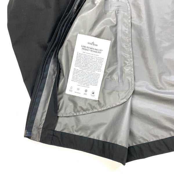 Stone Island Black Goretex Hooded Parka Jacket