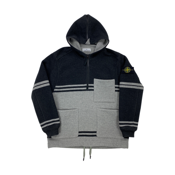 Stone Island Panno Jaquard Pullover Wool Jacket