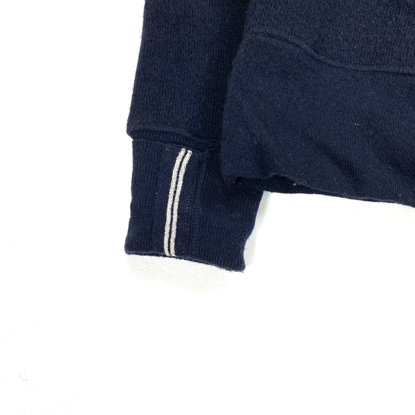 Stone Island 2006 Dark Navy Wool Pullover Hoodie