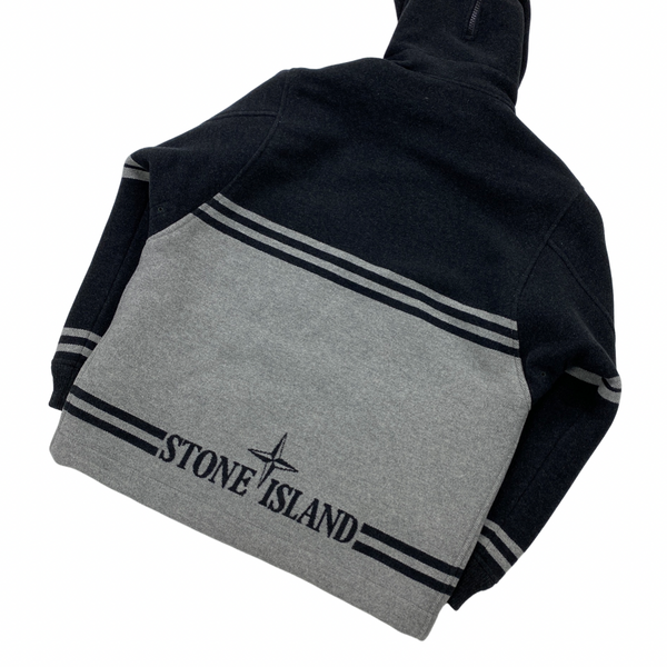 Stone Island Panno Jaquard Pullover Wool Jacket