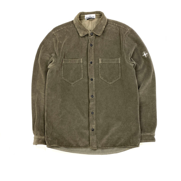 Stone Island Khaki Corduroy Shirt