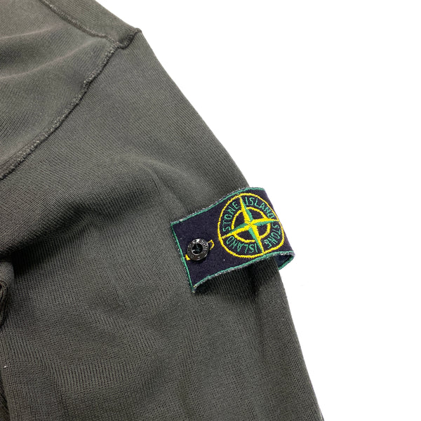 Stone Island Vintage 1998 Brown Ribbed Cotton Jumper