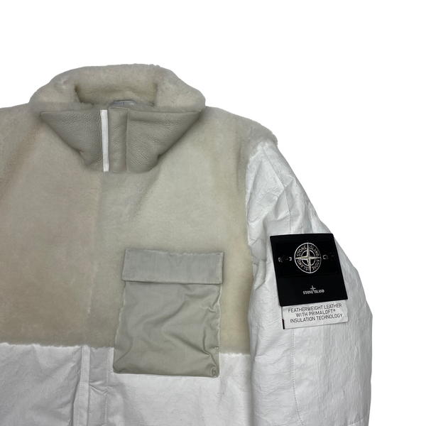 Stone Island 2020 Featherweight Leather Primaloft Jacket