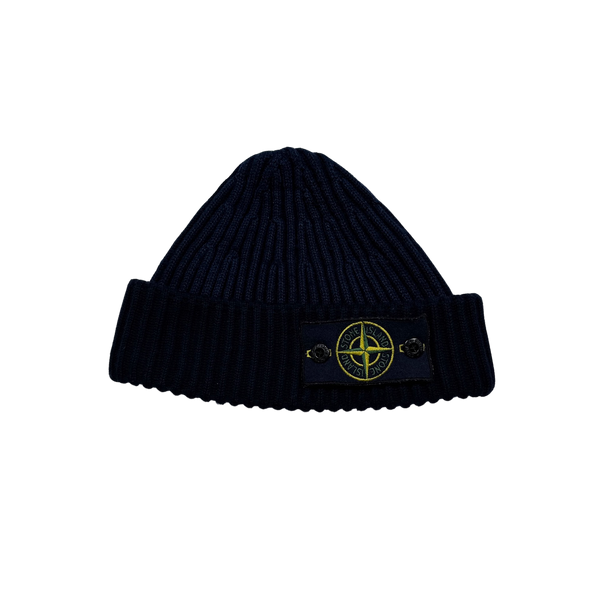 Stone Island 2012 Two Tone Blue Beanie Hat