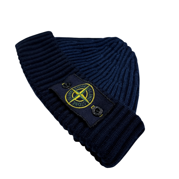 Stone Island 2012 Two Tone Blue Beanie Hat