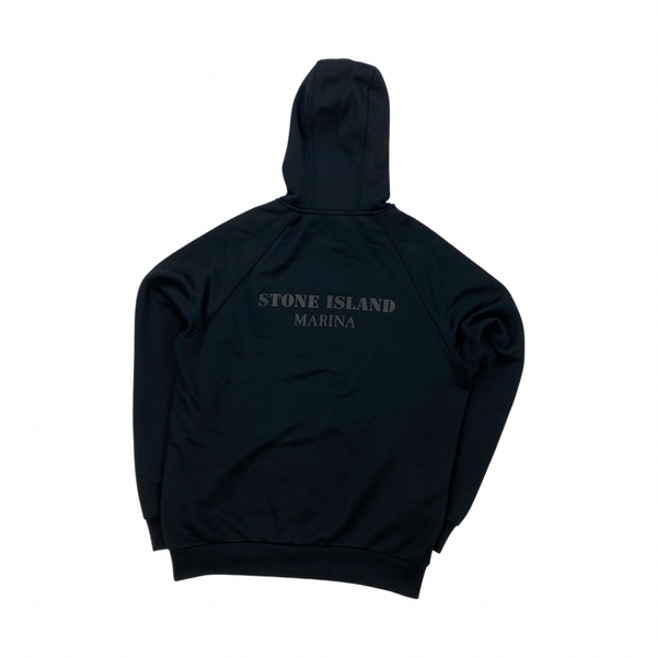 Stone Island Black Marina Cotton Pullover Jumper