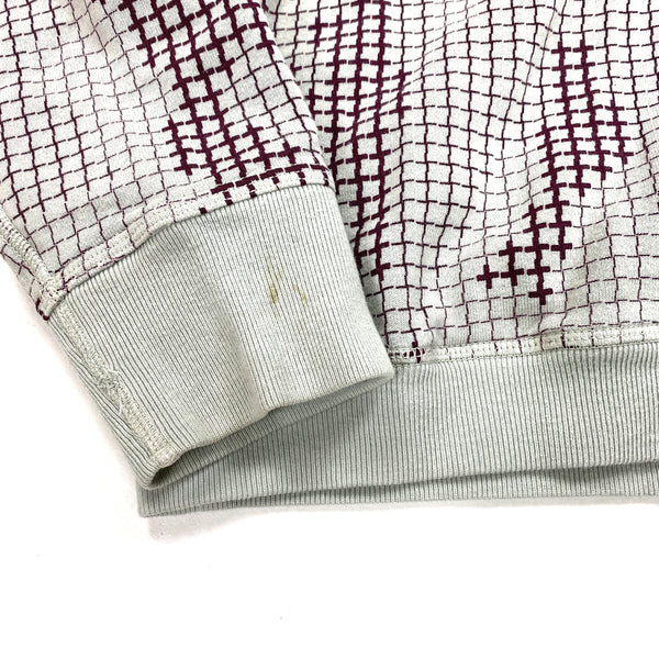 Stone Island Grid Check Pullover Cotton Hoodie