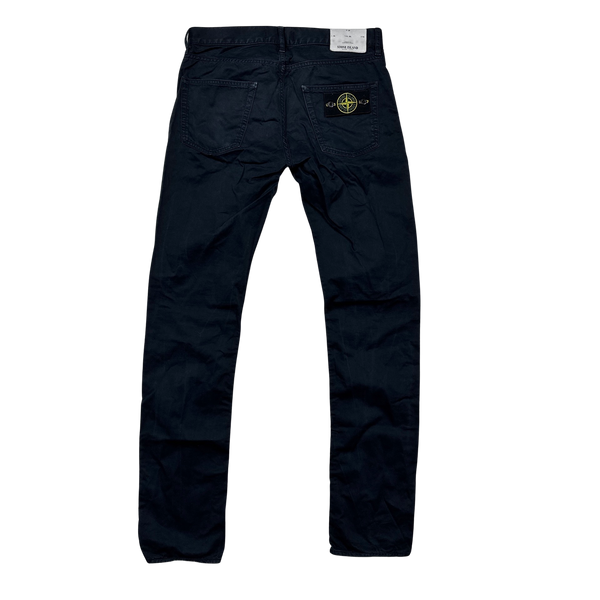 Stone Island 2017 Navy Slim Fit Trousers - 30"