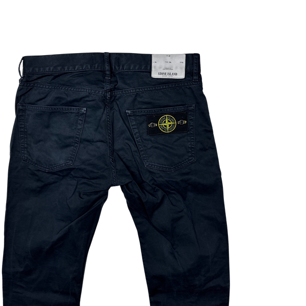 Stone Island 2017 Navy Slim Fit Trousers - 30"
