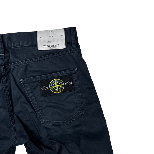Stone Island 2017 Navy Slim Fit Trousers - 30"