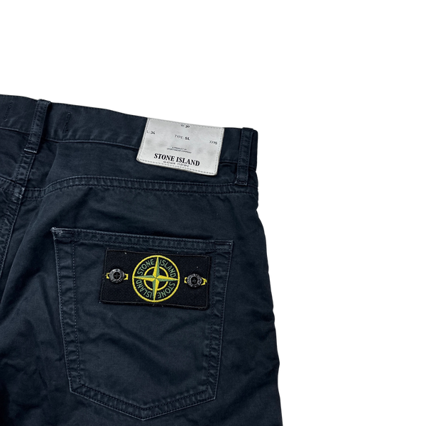 Stone Island 2017 Navy Slim Fit Trousers - 30"