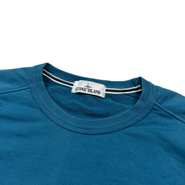 Stone Island 2015 Blue Cotton Chest Pocket Sweatshirt - XL