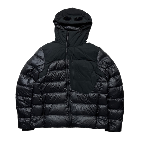 CP Company Black Down Filled DD Shell Goggle Puffer Jacket - XXL