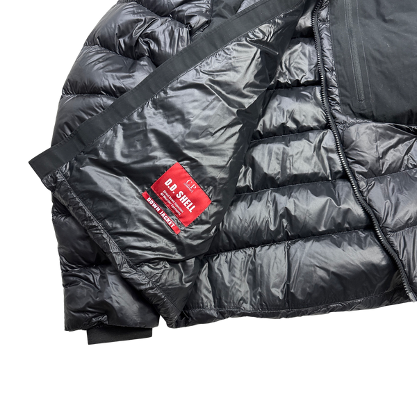 CP Company Black Down Filled DD Shell Goggle Puffer Jacket - XXL