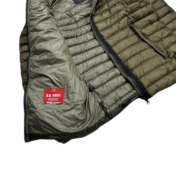 CP Company Khaki Down Filled Goggle Puffer - XXL