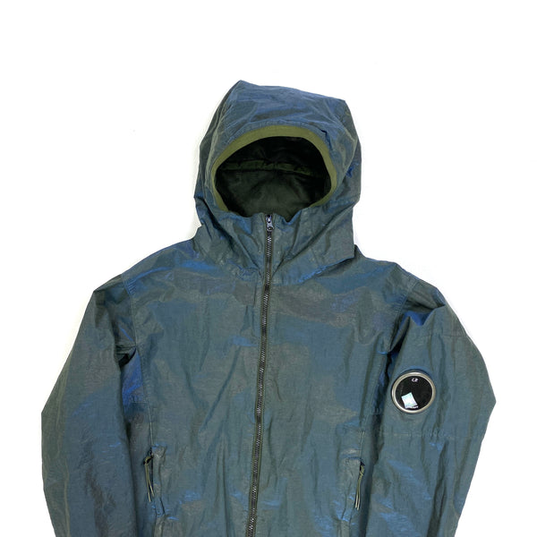 CP Company Blue Prismatic Prism Hooded Jacket