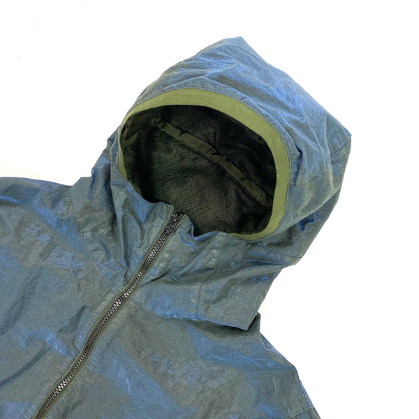 CP Company Blue Prismatic Prism Hooded Jacket