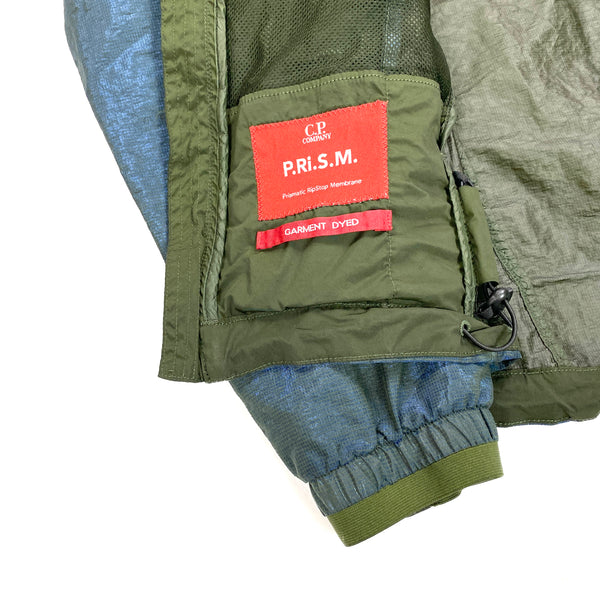 CP Company Blue Prismatic Prism Hooded Jacket