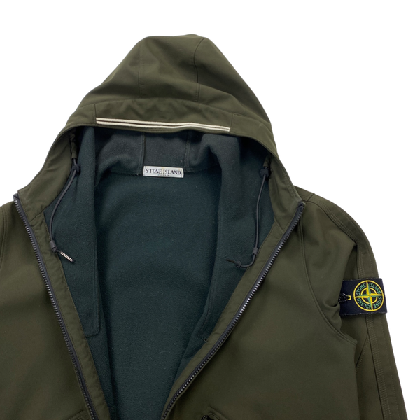 Stone Island 2011 Khaki Green Fleece Lined Soft Shell R Jacket