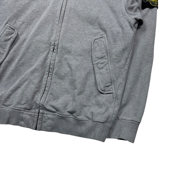 Stone Island 2012 Light Grey Zipped Hoodie - XL