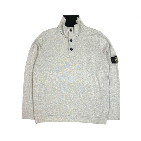 Light grey stone island jumper hot sale