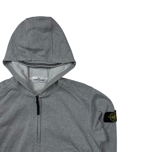 Stone Island 2018 Grey Fine Knit Cotton Crewneck Jumper