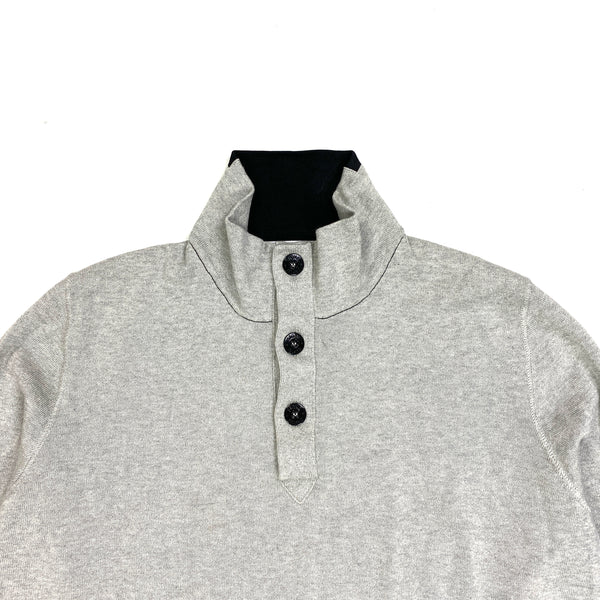 Stone Island Light Grey High Neck Pullover Jumper