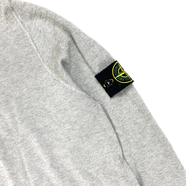 Stone Island Light Grey High Neck Pullover Jumper