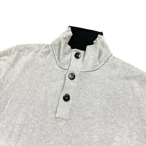 Stone Island Light Grey High Neck Pullover Jumper