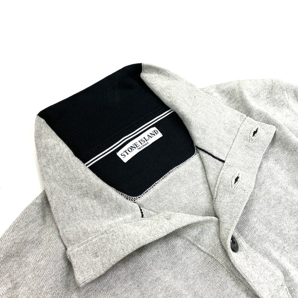 Stone Island Light Grey High Neck Pullover Jumper