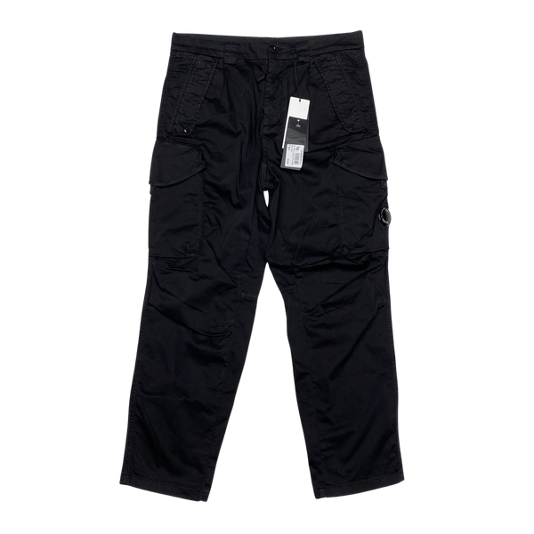 CP Company Loose Fit Black Cargos