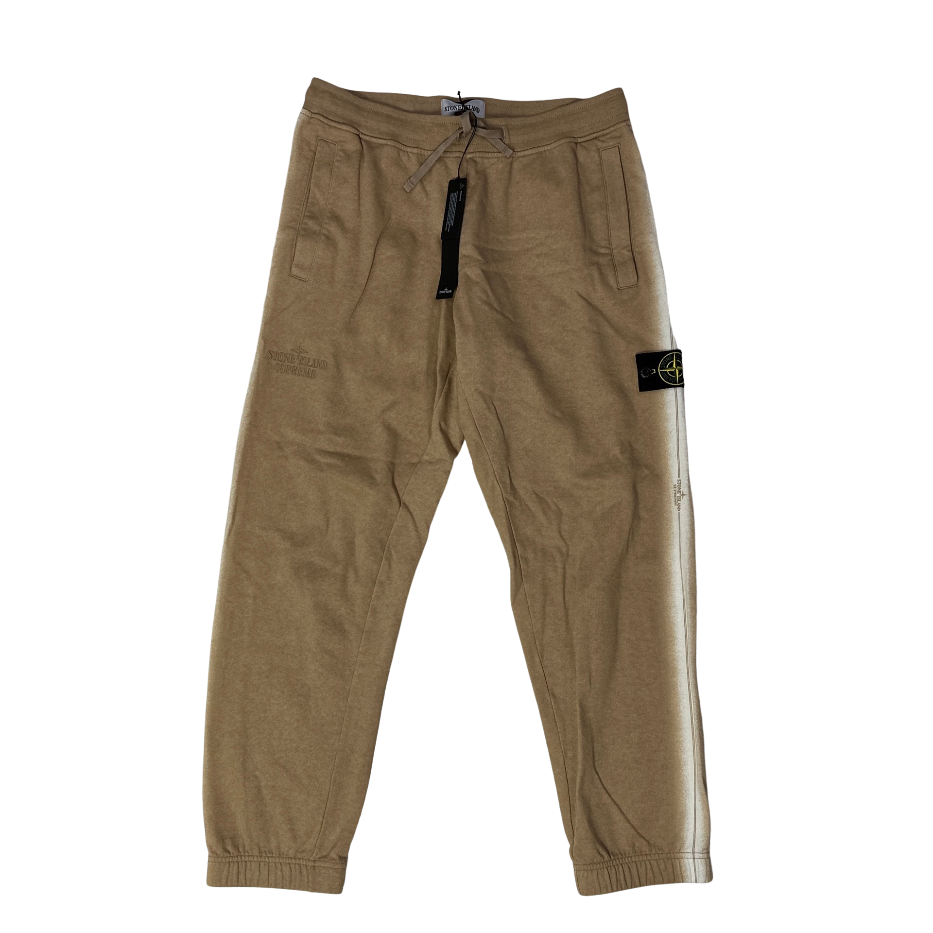 Stone Island x Supreme 2022 Beige Joggers