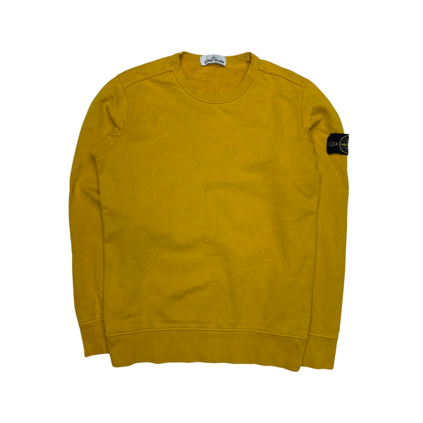Stone Island 2018 Yellow Cotton Crewneck