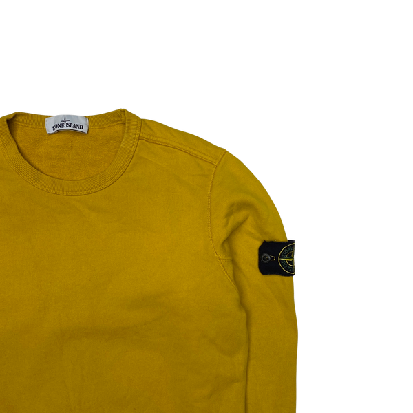 Stone Island 2018 Yellow Cotton Crewneck