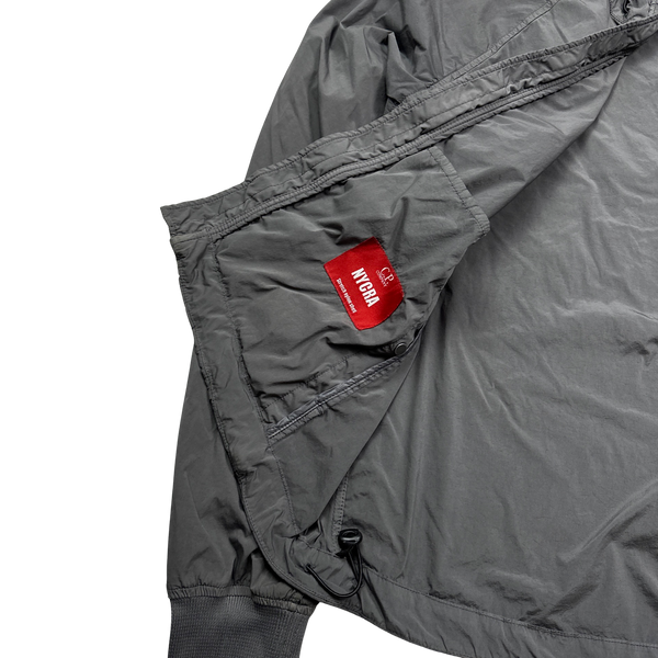 CP Company Grey Nycra Stretch Zipped Jacket - Large
