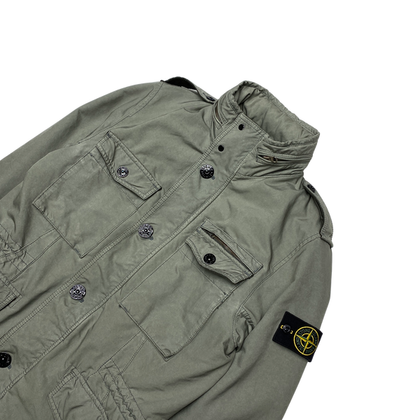 Stone Island Olive Green David TC Quilted Jacket