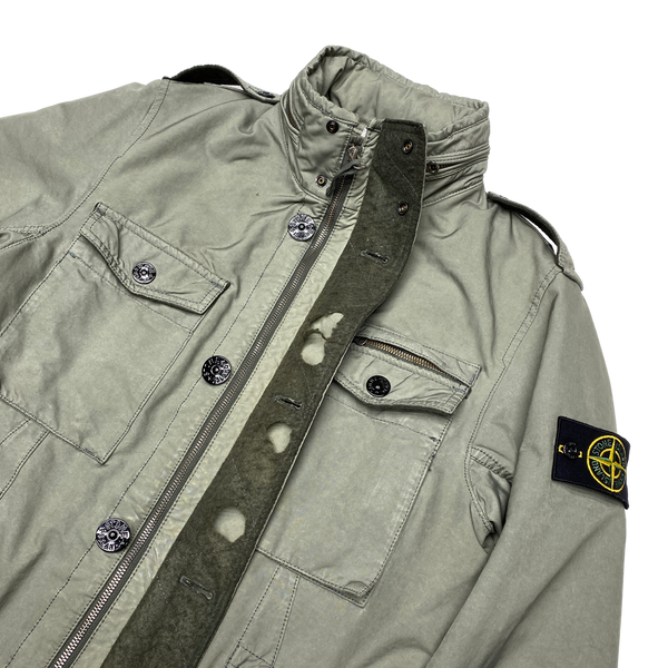 Stone Island Olive Green David TC Quilted Jacket