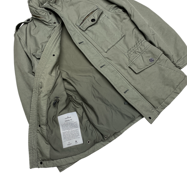 Stone Island Olive Green David TC Quilted Jacket
