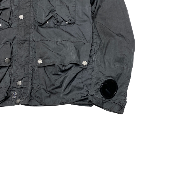 CP Company Grey Shimmer Multi Pocket Mille Goggle Jacket