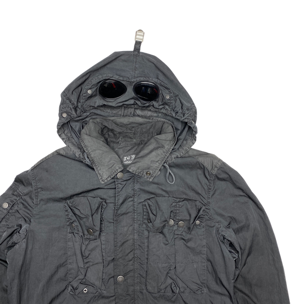 CP Company Grey Shimmer Multi Pocket Mille Goggle Jacket