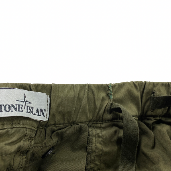 Stone Island Olive Cargo Regular Tapered Cargos