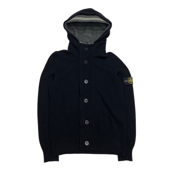 Stone Island 2009 Dark Navy Button Up Knit