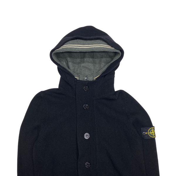 Stone Island 2009 Dark Navy Button Up Knit