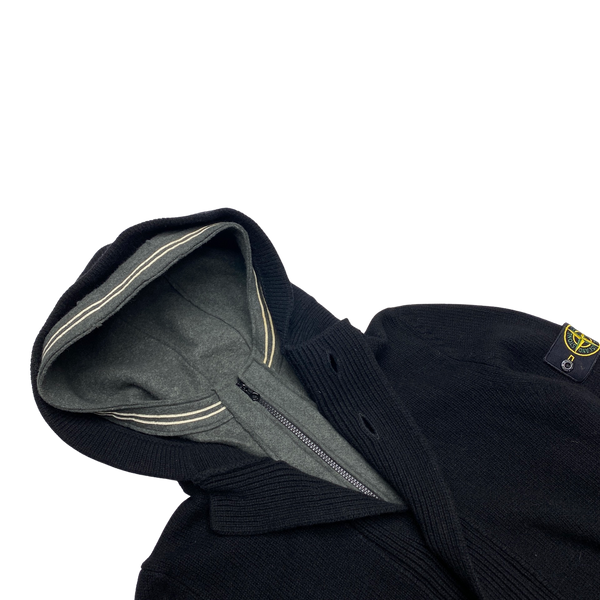 Stone Island 2009 Dark Navy Button Up Knit