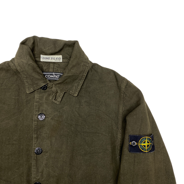 Stone Island Vintage 2003 Khaki Green Compact Jacket Mat s Island