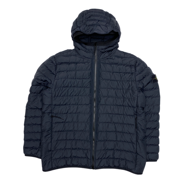 Stone Island 2021 Navy 0-Cotton R Nylon Tela Puffer Jacket