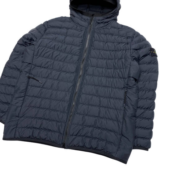 Stone Island 2021 Navy 0-Cotton R Nylon Tela Puffer Jacket
